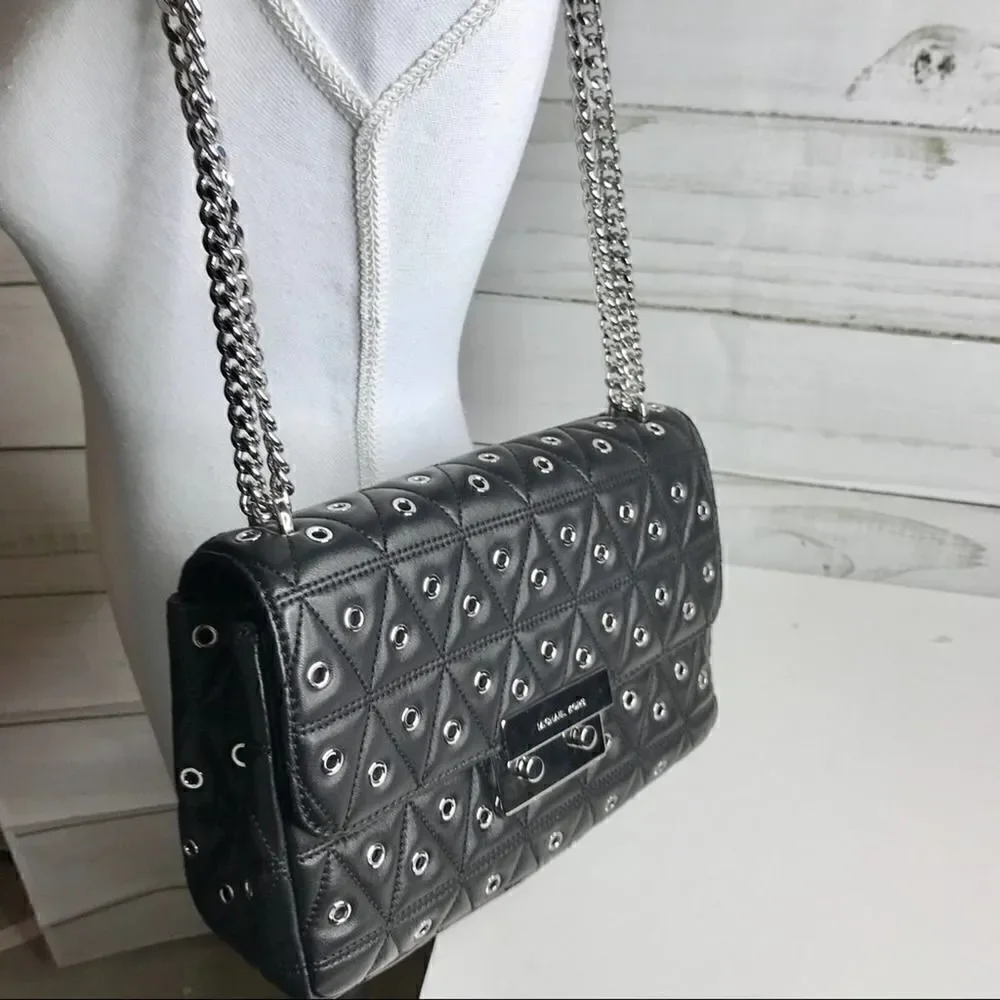 Michael Kors Black Chain Shoulder Bag NWT - Picture 7 of 7